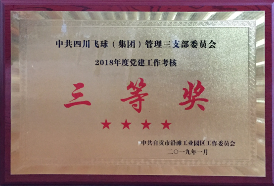 买球站公司管理三党支部荣获三等奖