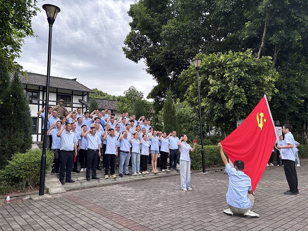 买球站举行庆“七一”活动 ——在邓萍故里铭记历史、缅怀先烈、表彰先进