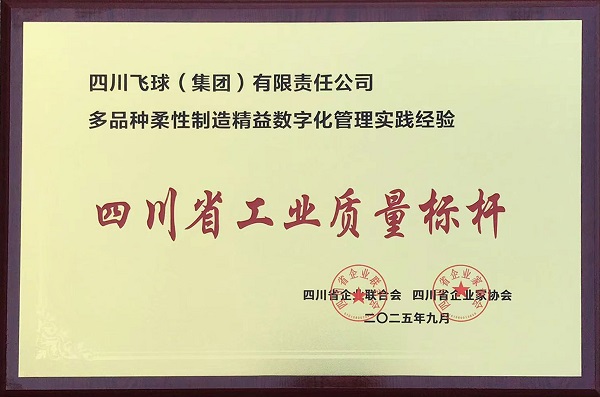 买球站荣获“四川省工业质量标杆”，以卓越品质 领航行业发展